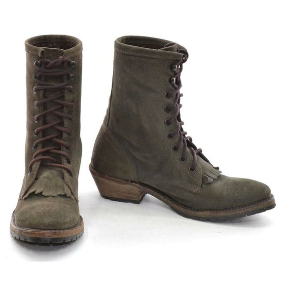 Vintage Shoe Company Kimberly Lace Up Boots 6 M New - Picture 2 of 3